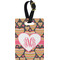 Hearts Personalized Rectangular Luggage Tag