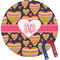 Hearts Round Fridge Magnet (Personalized)
