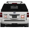 Hearts Personalized Square Car Magnets on Ford Explorer