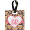 Hearts Personalized Square Luggage Tag