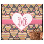 Hearts Outdoor Picnic Blanket (Personalized)
