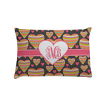 Hearts Pillow Case - Standard w/ Monogram