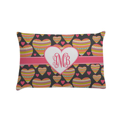 Hearts Pillow Case - Standard w/ Monogram
