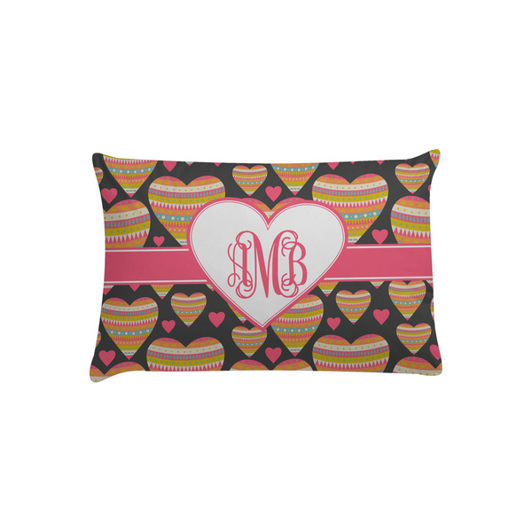Custom Hearts Pillow Case - Toddler w/ Monogram