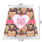 Hearts Poly Film Empire Lampshade - Dimensions
