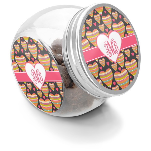 Custom Hearts Puppy Treat Jar (Personalized)