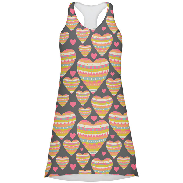 Custom Hearts Racerback Dress - Small
