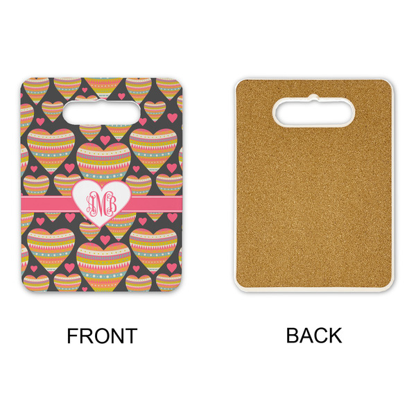 Hearts Rectangle Trivet with Handle - APPROVAL