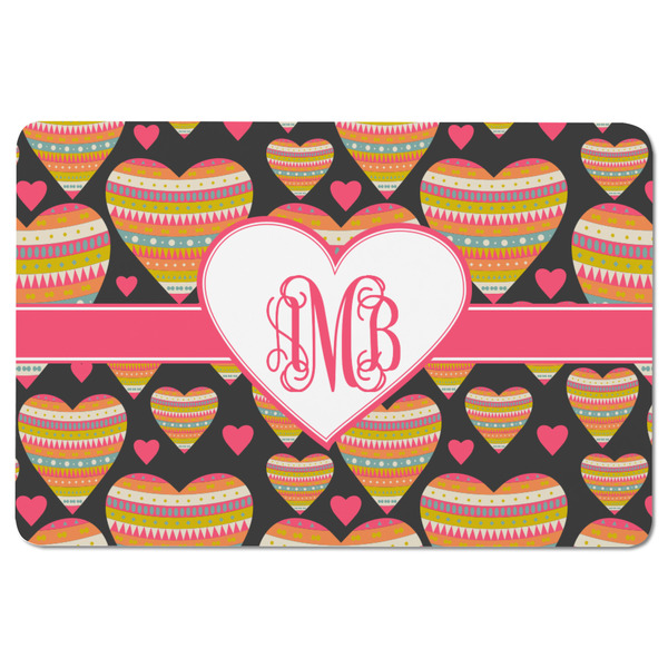 Hearts Rectangular Fridge Magnet - FRONT