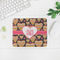 Hearts Rectangular Mouse Pad - LIFESTYLE 2