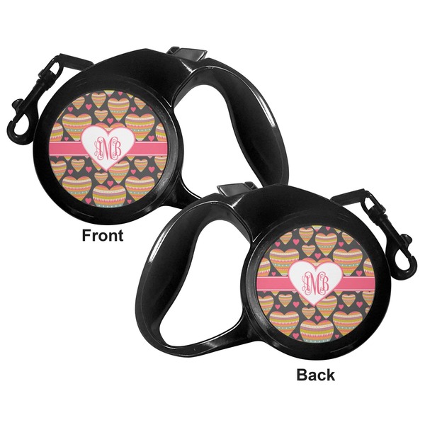Hearts Retractable Dog Leash - Small - Apvl