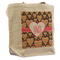 Hearts Reusable Cotton Grocery Bag - Front View