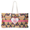 Hearts Large Rope Tote Bag - Front View