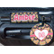 Hearts Round Luggage Tag & Handle Wrap - In Context