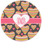Hearts Round Mousepad - APPROVAL