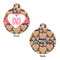 Hearts Round Pet Tag - Front & Back