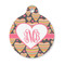 Hearts Round Pet Tag