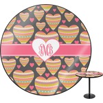 Hearts Round Table - 30" (Personalized)