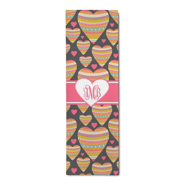 Custom Hearts Runner Rug - 2.5'x8' w/ Monograms