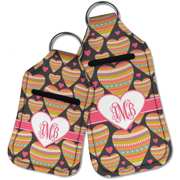 Hearts Sanitizer Holder Keychain - Parent Main