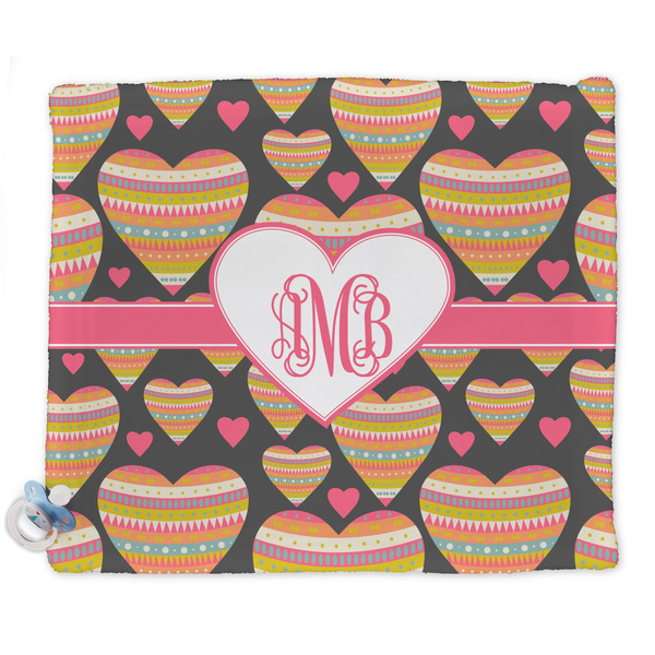 Custom Hearts Security Blankets - Double Sided (Personalized)
