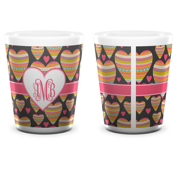 Hearts Shot Glass - White - APPROVAL