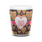 Hearts Ceramic Shot Glass - 1.5 oz - White - Single (Personalized)