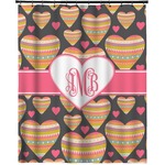 Hearts Extra Long Shower Curtain - 70"x84" (Personalized)