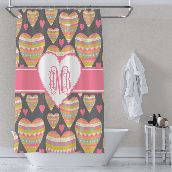 Hearts Shower Curtain Lifestyle