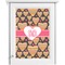Hearts Single White Cabinet Decal