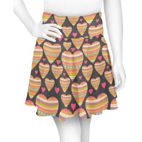 Custom Hearts Skater Skirt - Large
