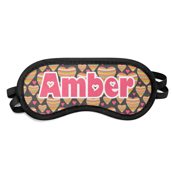 Custom Hearts Sleeping Eye Mask (Personalized)