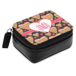 Hearts Small Leatherette Travel Pill Case (Personalized)