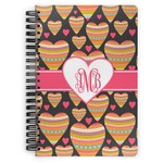 Hearts Spiral Notebook (Personalized)
