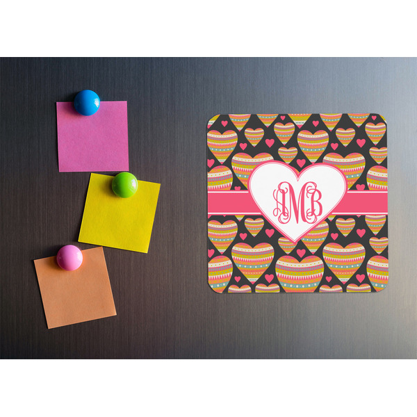 Hearts Square Fridge Magnet - LIFESTYLE