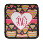 Hearts Iron On Square Patch w/ Monogram