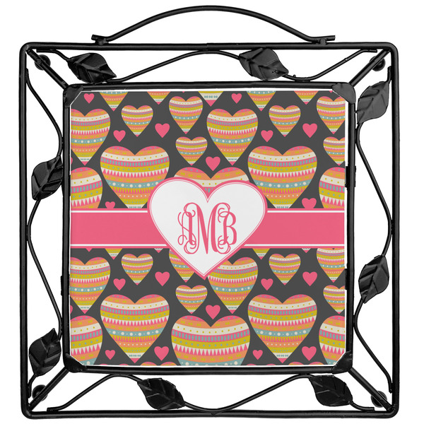 Custom Hearts Square Trivet (Personalized)