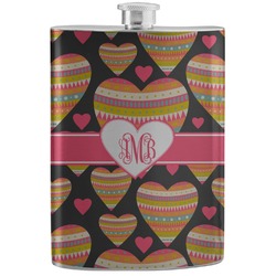 Hearts Stainless Steel Flask (Personalized)