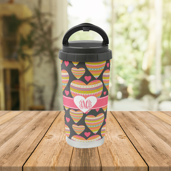Hearts Stainless Steel Travel Cup Lifestyle