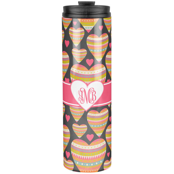 Custom Hearts Stainless Steel Skinny Tumbler - 20 oz (Personalized)