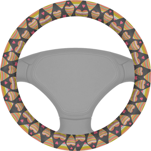 Custom Hearts Steering Wheel Cover