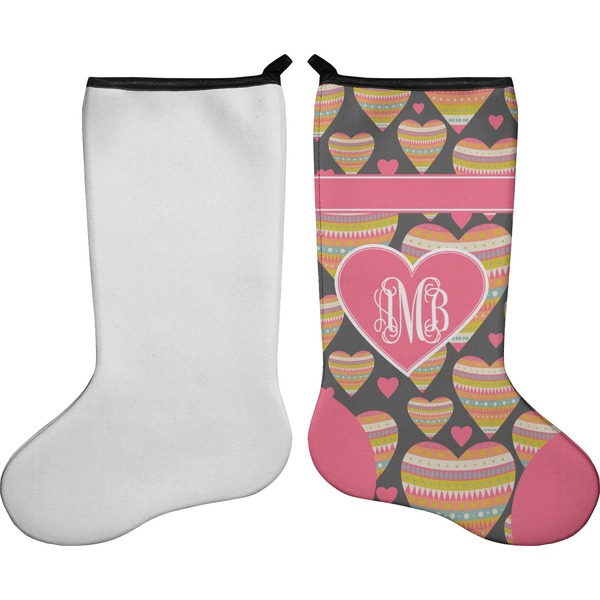 Hearts Stocking - Single-Sided - Approval