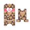 Hearts Stylized Phone Stand - Front & Back - Large