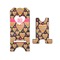 Hearts Stylized Phone Stand - Front & Back - Small