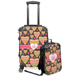 Hearts Kids 2-Piece Luggage Set - Suitcase & Backpack (Personalized)