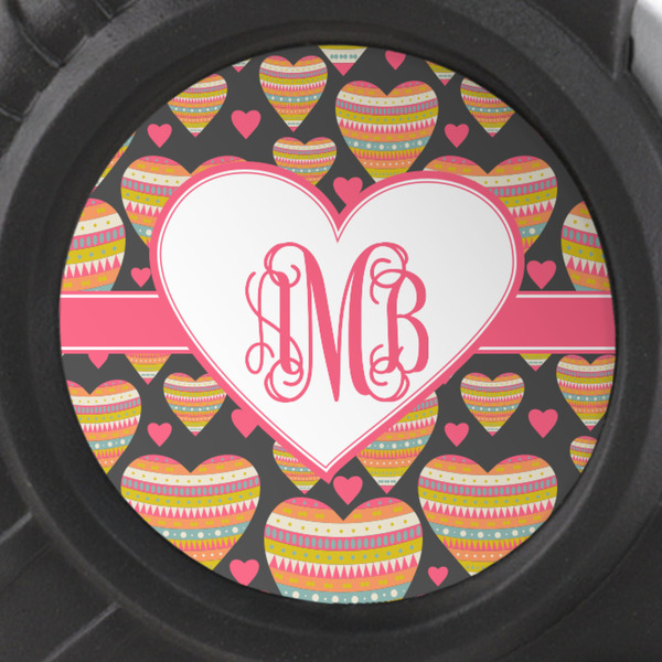 Hearts Tape Measure - 25ft - detail