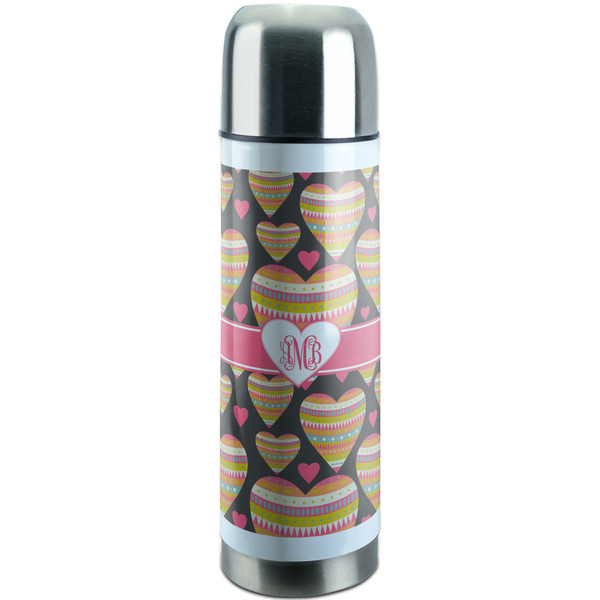 Custom Hearts Stainless Steel Thermos (Personalized)