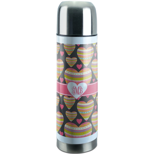 Custom Hearts Stainless Steel Thermos (Personalized)