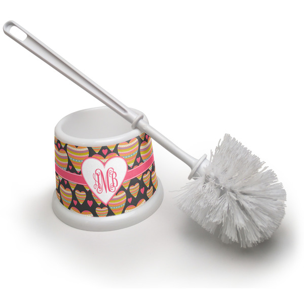 Custom Hearts Toilet Brush (Personalized)