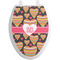 Hearts Toilet Seat Decal Elongated